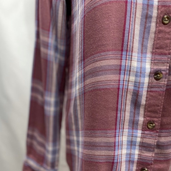 SO Long Sleeve Plaid Button Down Shirt Pink, Light Blue, Maroon Sz Medium - Picture 7 of 8